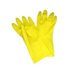 Rękawice flokowane żółte XL