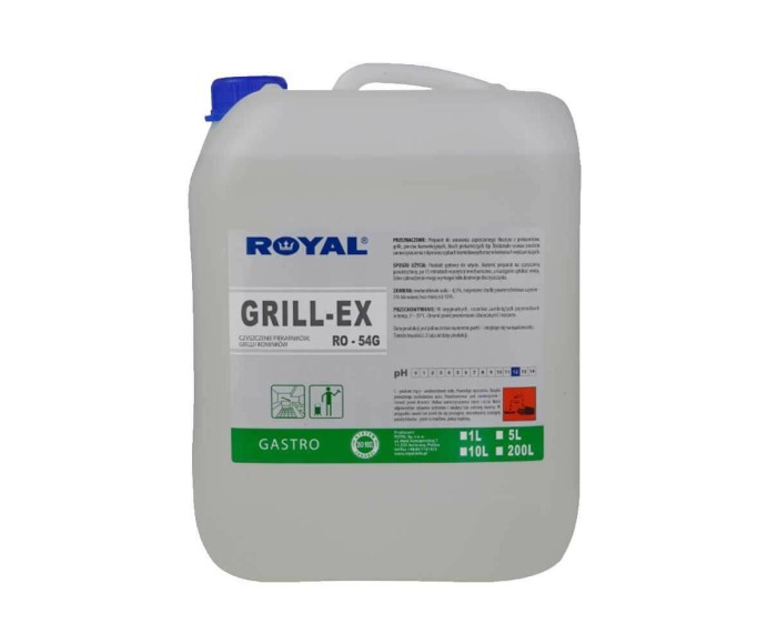 Środek do czyszczenia piekarników, grilli i kominków ROYAL GRILL EX 5 l
