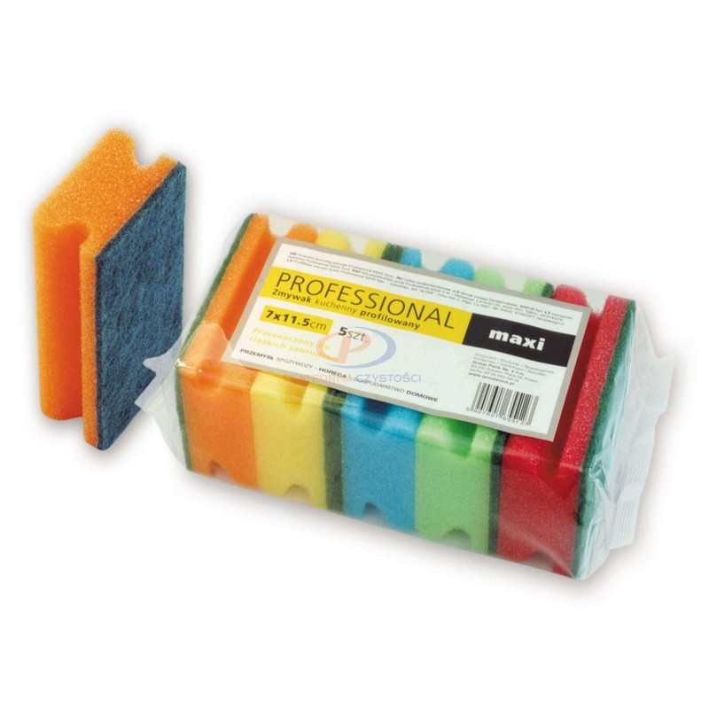 Gąbka kuchenna do mycia naczyń PROFESSIONAL Maxi 5 szt.