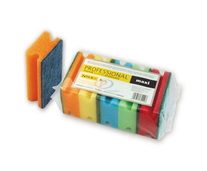 Gąbka kuchenna do mycia naczyń PROFESSIONAL Maxi 5 szt.