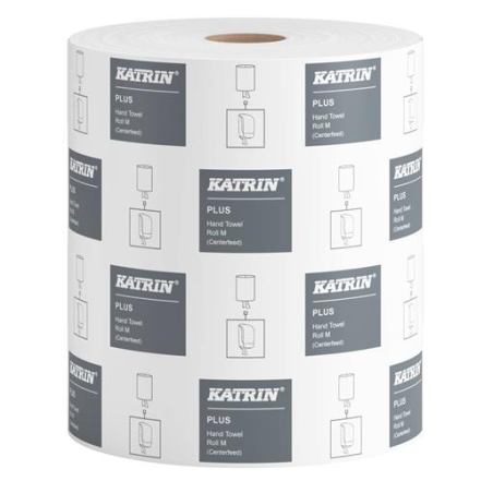 Ręcznik papierowy w roli Plus M KATRIN 64403 1W celuloza 300 m 6 rol.