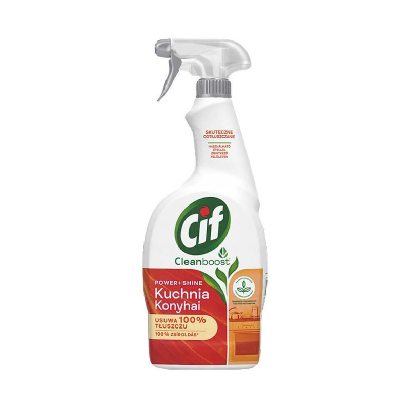 Spray przeciw tłuszczowi Cif Power & Shine 750 ml