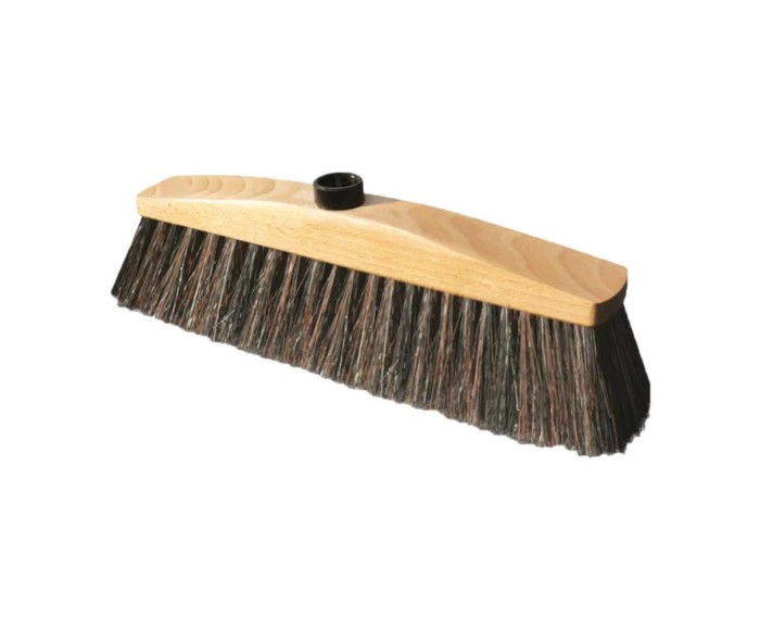 Miotła drewniana uniwersalna z naturalnym włosiem YORK 40 cm