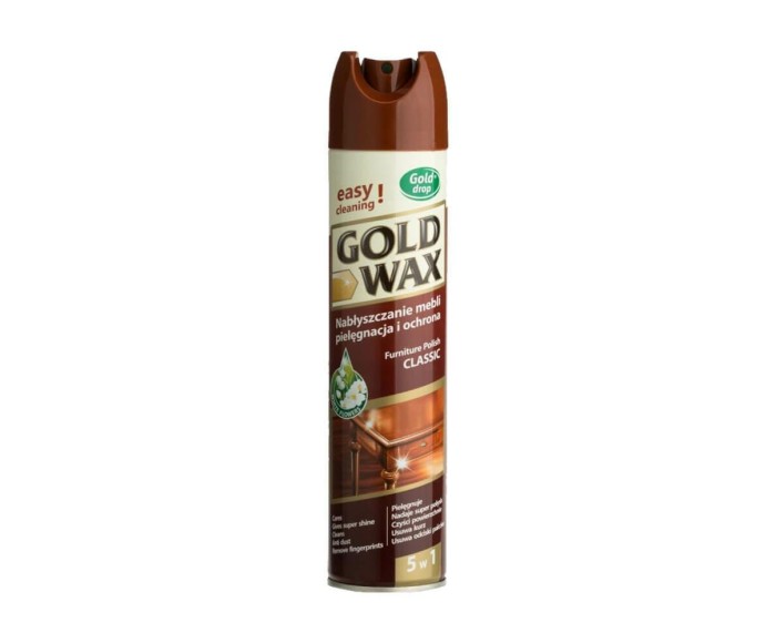 Spray do czyszczenia mebli GOLD DROP Gold Wax 300 ml