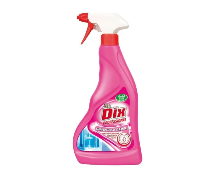Płyn do czyszczenia kabin prysznicowych GOLD DROP Dix Professional 500 ml