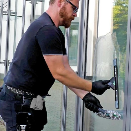 Zestaw 3 w 1 ściągaczka myjka do okien 35 cm i wiadro 12 l UNGER ErgoTec AK013