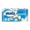 Papier toaletowy MOLA bawełniana biel 8 rol.