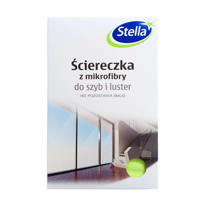 Ściereczka z mikrofibry do szyb i luster STELLA 30 x 40 cm