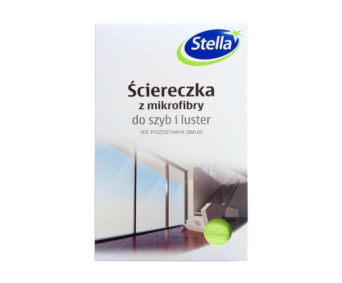 Ściereczka z mikrofibry do szyb i luster STELLA 30 x 40 cm