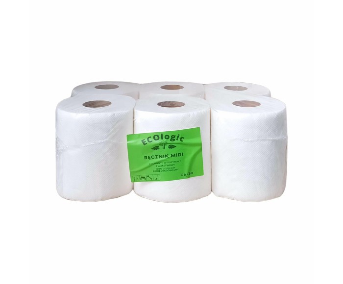 Ręcznik papierowy w roli maxi ECOlogic 2W celuloza 6 rol.