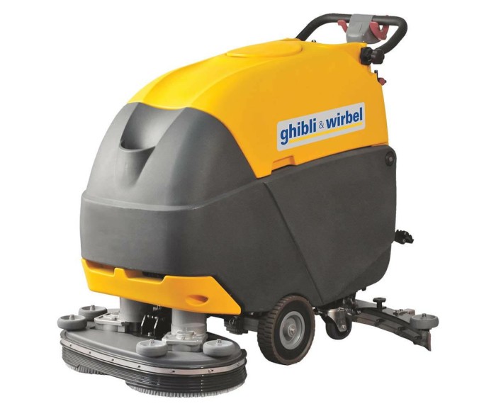 Maszyna szorująco zbierająca bateryjna z trakcją S2 80 D 70 Ghibli SAMA MSZYNA