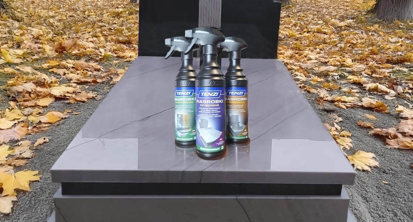 Profesjonalne czyszczenie i pielęgnacja nagrobków z produktami TENZI – kompleksowa ochrona kamienia
